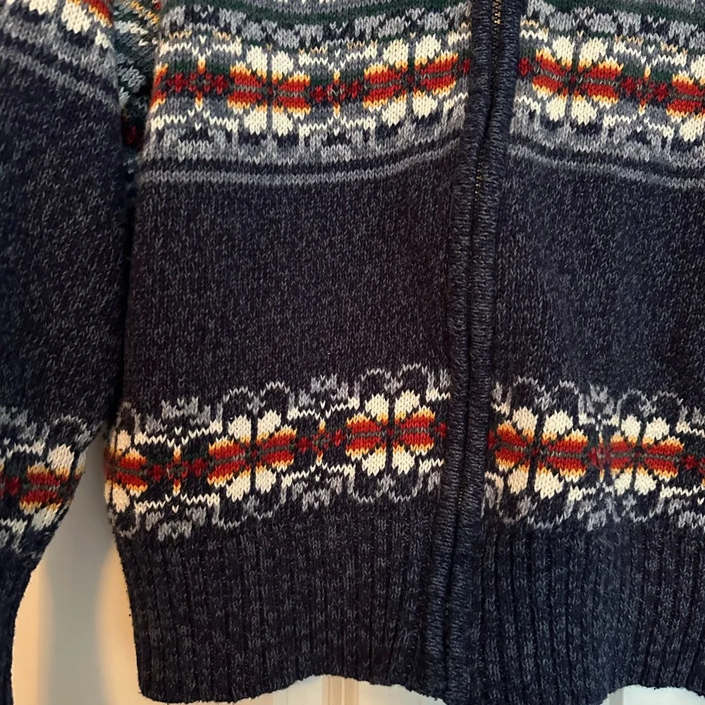 Tiara International Vintage Zip Up Sweater size Large - Picture 3 of 6